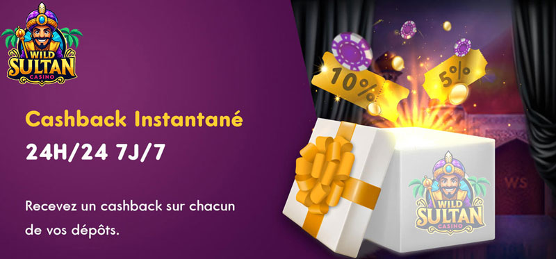 Wild Sultan Casino Cashback